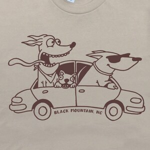 Dog Road Trip T Shirt Funny Dog Shirt K9 Silly Dog Theme Shirt For Men Women Guys Kids Cool Gift for Dog Owner Adventure Puppy Graphic Tee