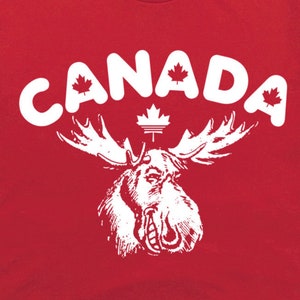 Kanada T-Shirt Vintage Kanada-Shirt für Männer Frauen Jungs kanadische Elch Shirt Montreal Toronto Kanada Flagge Ahornblatt TShirt Cooles grafisches T-Shirt