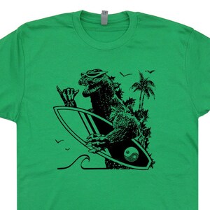 Dinosaur Surfing T Shirt Vintage Surf T Shirts Cool Surfer - Etsy