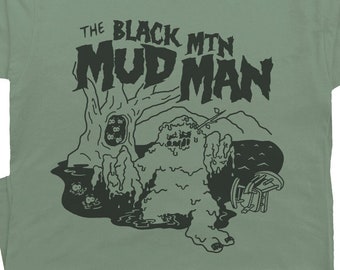 Mudman Cryptid Shirt Weird Creature Cryptozoology Shirts for Men Women Asheville NC Fun Monster T Shirts Unique Retro Vintage Graphic Tee