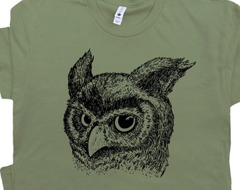 Owl T Shirt Cool Owl Graphic Shirt Woodsy Owl Tee Night Owl Shirt Wise Owl Barn Cute Owl Shirt Adorable Hoot Owl for Men Women Ladies Animal