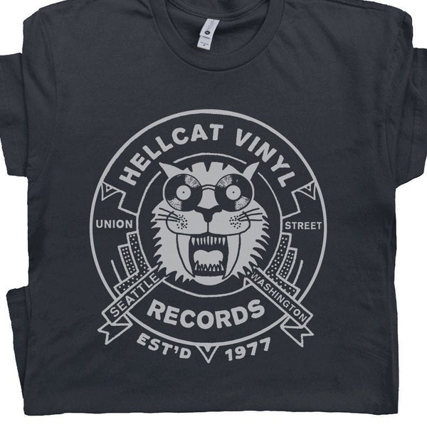 Vinyl Schallplatte T Shirt Cool T Shirts Seattle Record Store Vintage Musik Grafik Shirts DJ Tee Plattenspieler Turntable TShirt Für Männer Frauen
