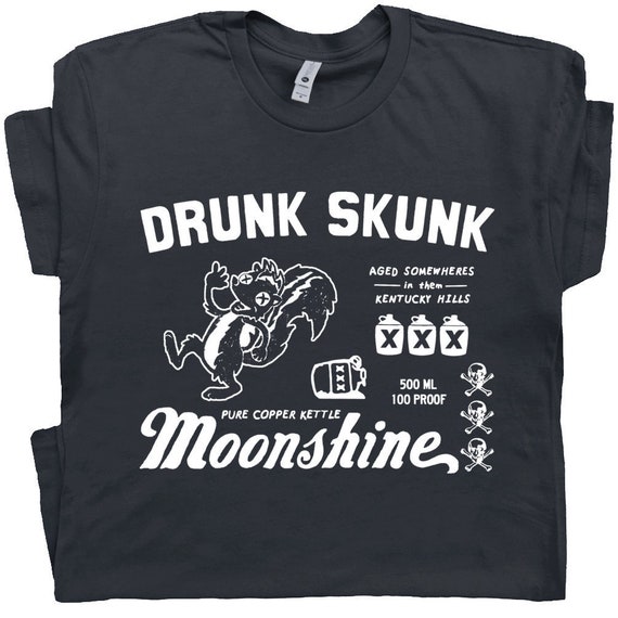 Buy Moonshine T Shirt Funny Drinking Shirt Cool Liquor Logo Graphic Shirt  Redneck Tee Vintage Alcohol Shirts Kentucky Bourbon Scotch Whisky Online in  India 