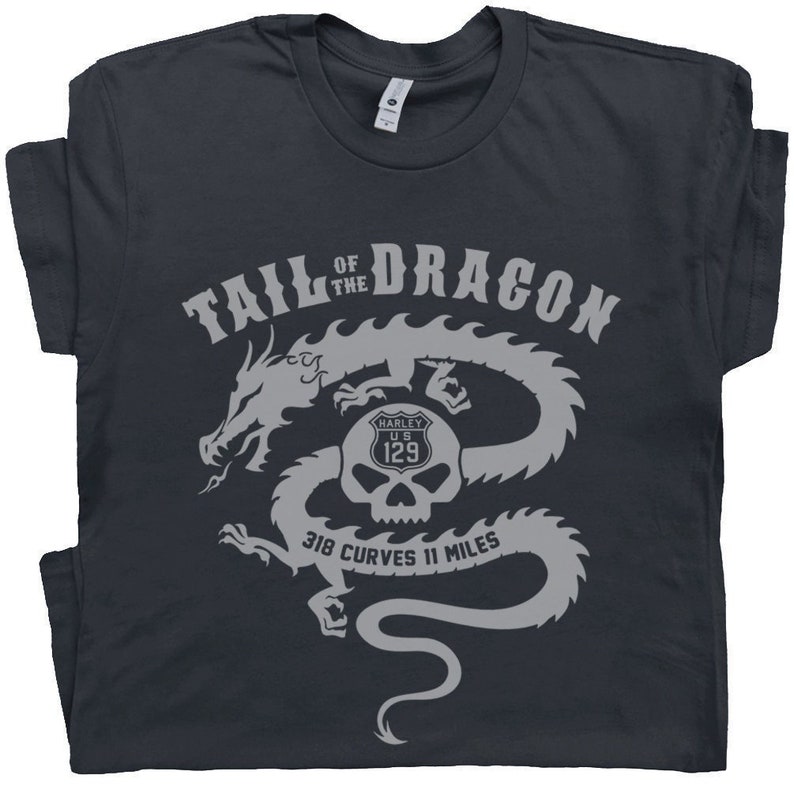 tail of the dragon t shirt cool motorcycle shirt