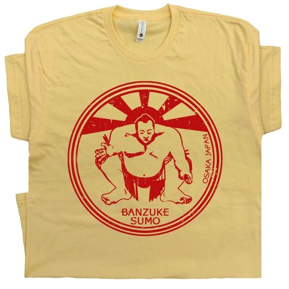 Sumo Wrestling T Shirt Sumo Shirts Japan T Shirt Vintage Samurai Shirt Vintage Wrestling Shirt Japanese Fight Club Shirt Vintage Boxing Tee