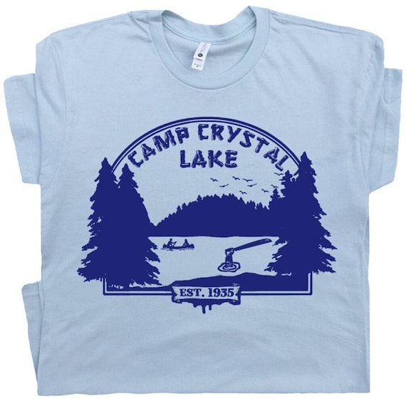 Camp Crystal Lake T Shirt Friday the 13th Shirt Vintage Horror Movie Shirt Funny Camp Shirt For Women Men Guys Kids Summer Theme Graphic Tee