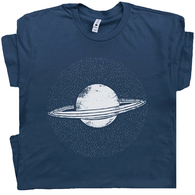 Saturn T Shirt Planet Saturn Shirt Vintage Nasa Shirts Solar System Universe Science Space Astronaut Astrology Astronomy Men Women Kids Tee 