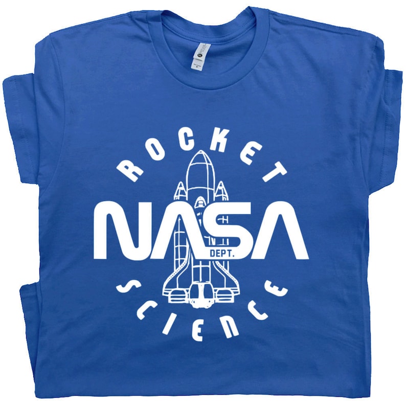 Vintage Nasa T Shirt Graphic Rocket Science Geek Tee Space Astronaut ...