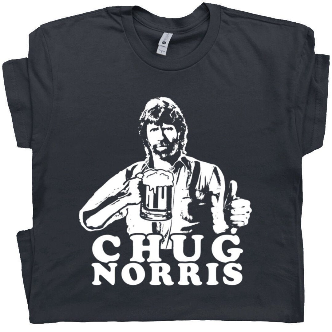 Funny Beer T Shirt Chug Norris T Shirt Cool Drinking Beer Tee Witty