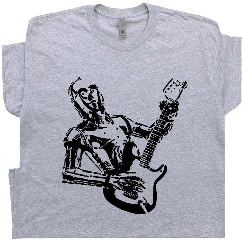 c3po playing guitar shirt cool guitar t shirt