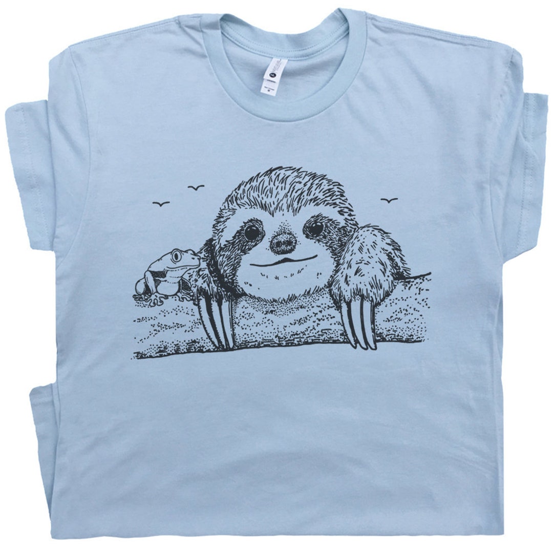Sloth T Shirt Tree Frog Shirt Cute Funny Animal Shirts for - Etsy Hong Kong
