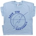 Narwhal T Shirt Save The Narwhals Shirts Cute Funny Animal Shirts Vintage Graphic Retro Saying Tees Cool Narwhal Shirts For Men Women Kids 