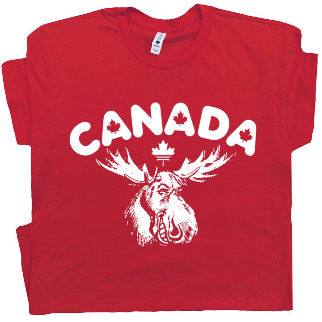 Canada T Shirt Vintage Canada Flag T Shirt Canadian Moose Tee Vancouver