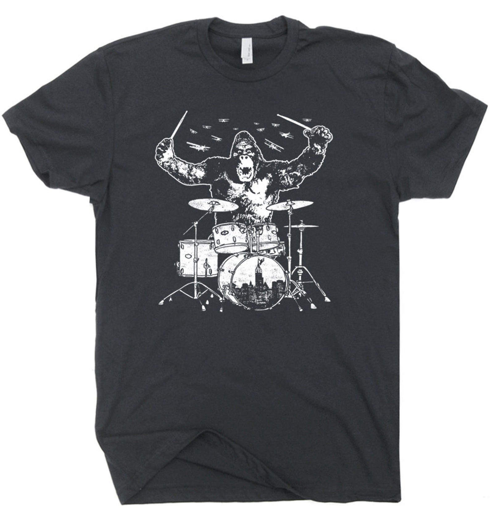 Drum T Shirt Cool T Shirt Drumming Shirt Drummer Tee Drums Set | Etsy