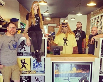 bigfoot surfing shirt