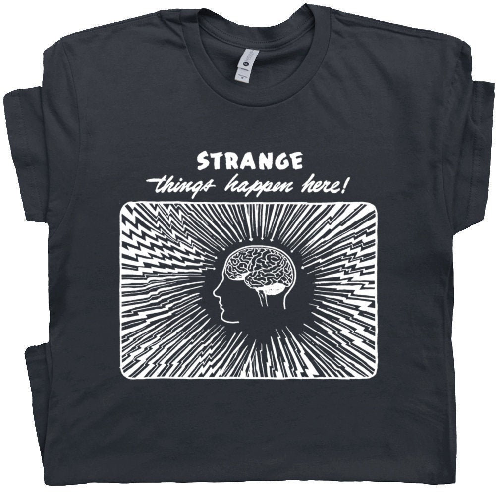 Weird T Shirt Cool Vintage Graphic Tee Shirt With Strange Etsy