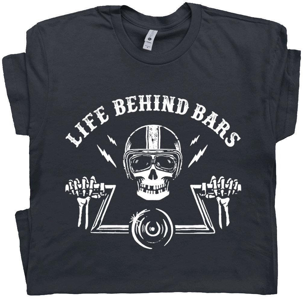 Min Aanpassen wenselijk Motorcycle T Shirt Life Behind Bars Cool Motorcycle Tee - Etsy