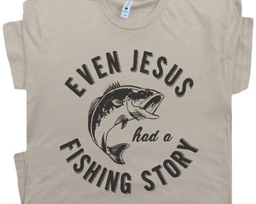 Christian Shirt for Men Fishing Tshirt Fishers of Men Tee Religious T-Shirt for Man Vintage Faith Based T Shirt Bible Verse Tee Mens Jesus T