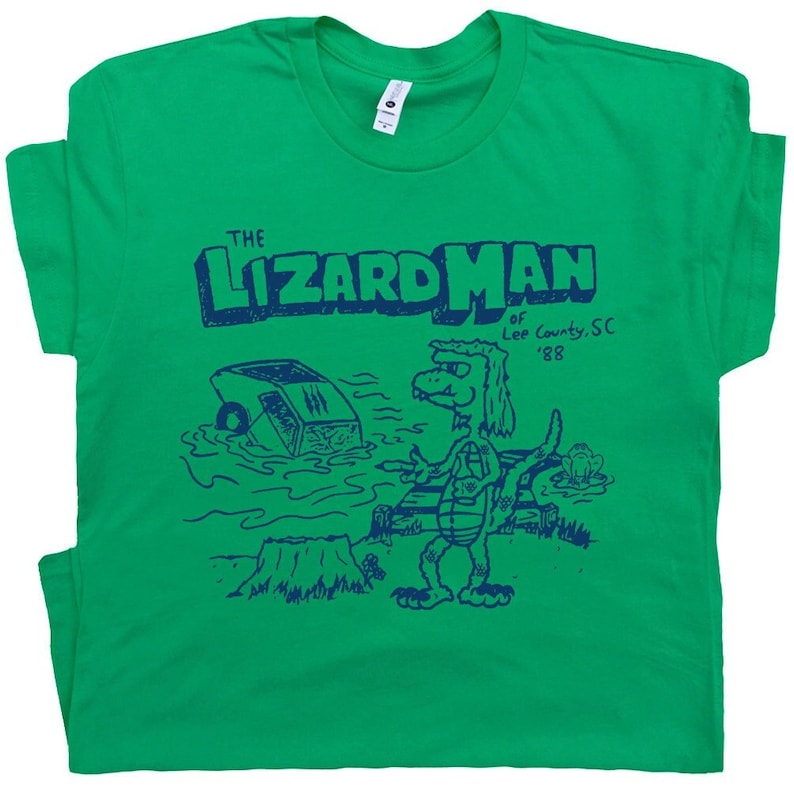 lizard man t shirt funny cryptid shirt for men guys