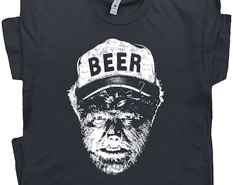 Wolfman T Shirt Funny Beer Shirts Cool Alcohol Drinking Shirt Funny Halloween Shirt Gift For Men Womens Ladies Vintage Horror Movie Monster