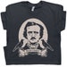 Edgar Allan Poe T Shirt Quoth The Raven Nevermore Tee Occult Gothic Horror Shirts Literary Vintage Stephen Allen King HP Lovecraft Book Tee 