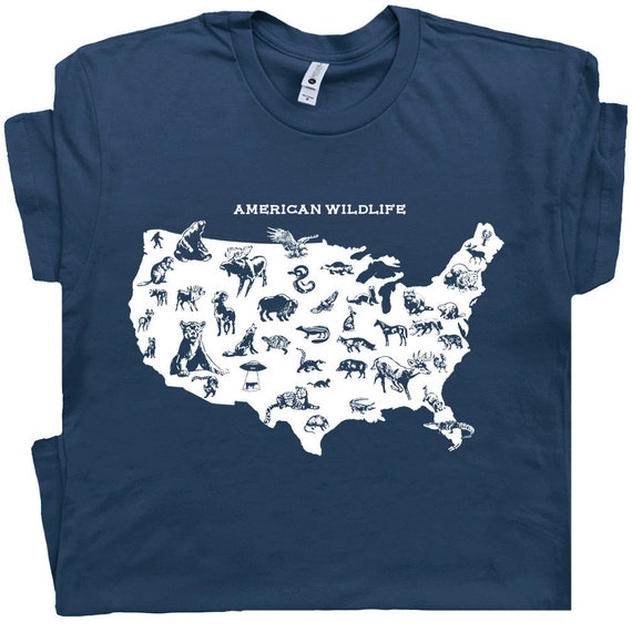 Buy Wildlife T Shirt American Nature T Shirt Cool Animal Tee Online in India - Etsy Buy Wildlife T Shirt American Nature T Shirt Cool Animal Tee Online in India - Etsy