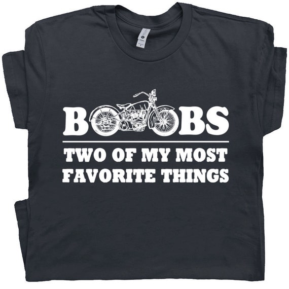 Motorcycle Hilarious Boobs T Shirt Funny Motorcycle - Etsy Singapore