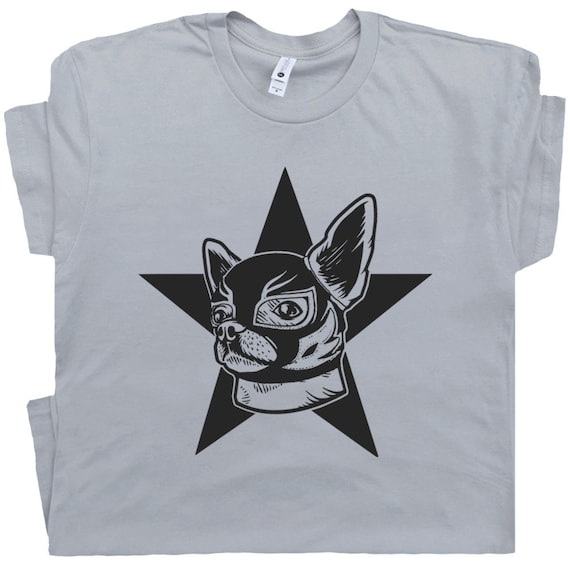 Chihuahua T Shirt Lucha Libre Shirt Chihuahua Lucha Dog Shirt Mexican Wrestling T Shirt Vintage Wrestling Graphic Tee Lucha Mask Dog Theme