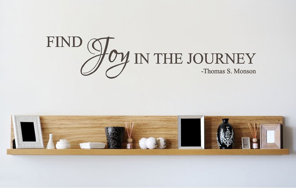 Find Joy in the Journey Wall Decal Living Room Decor Etsy