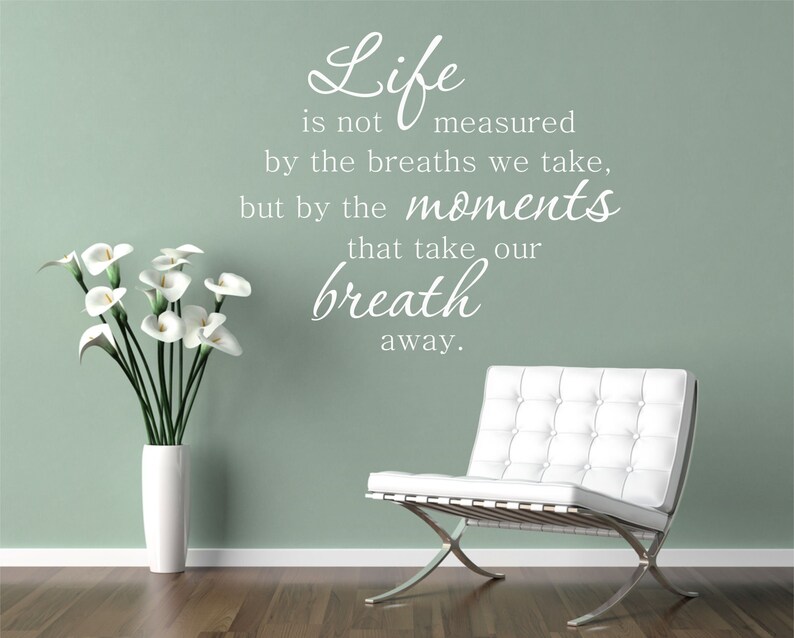 Vinyl Wall Words Large Wall Decals Maya Angelou Quote Life Etsy