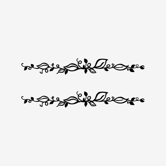 CORNER FLOURISH Decal Set • Farmhouse Decal • Flourish Accent • DIY Farmhouse Sign Embellishment