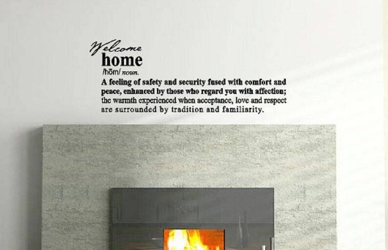 Vinyl Lettering Home Decor Definition of Home Wall Art Home Definition Wall Decal Welcome Home Wall Decor Housewarming Gift CE47