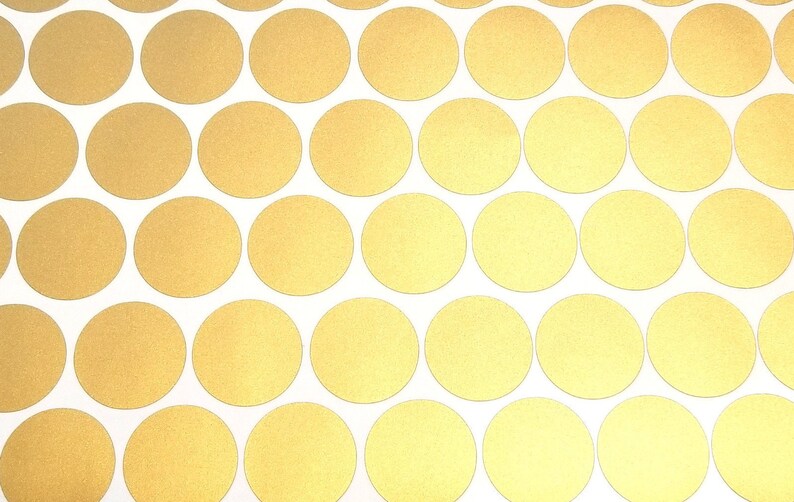 Gold Dot Wall Decals Polka Dot Confetti Dots Wall Stickers Etsy
