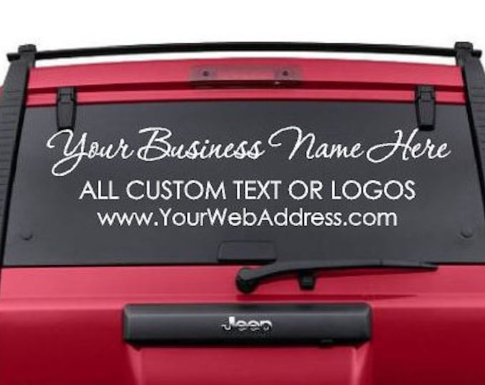 Custom Car Window Decals, Business Logos, Custom Business Decals