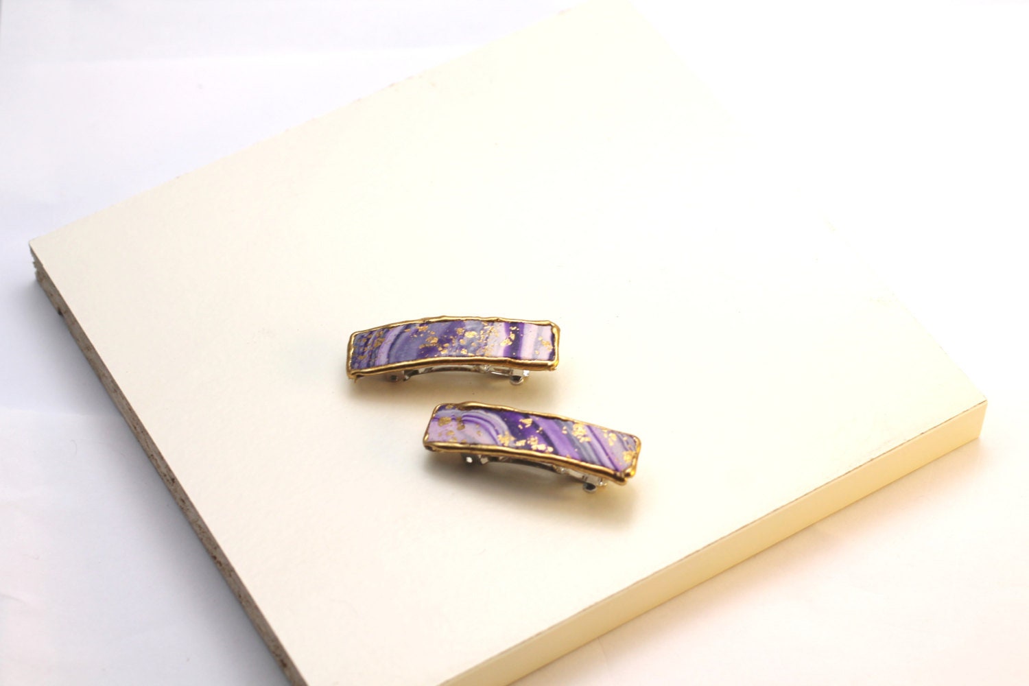 Small Hair Clips, Hair Clip Barrettes, Purple Hair Clip, Hair Accessory