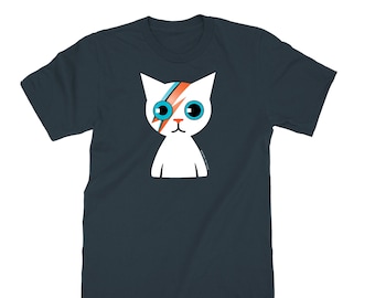 Bowie Cat T-shirt | Unisex tee | Ziggy Stardust | Choice of Colors