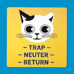 TNR Sticker Trap Neuter Return Sticker Large or small 5 inches