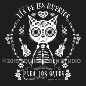 Cat T-Shirt Day of the Dead Baseball-style Raglan Sleeve Unisex Shirt image 2