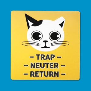 TNR Sticker | Trap Neuter Return Sticker | Large or small