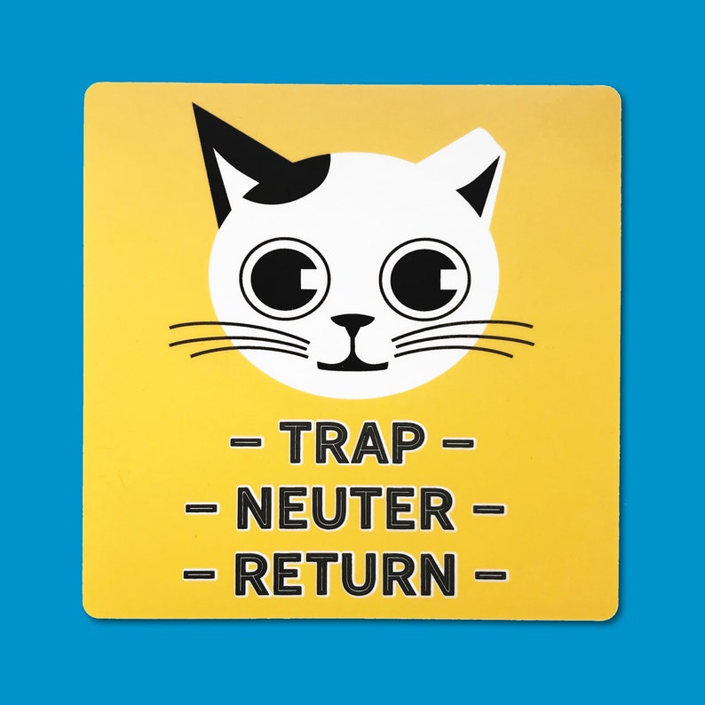 TNR Sticker Trap Neuter Return Sticker Large or small image 1