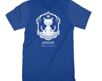 Cat T-shirt | Yoga Kitty | Unisex Short-sleeve T-shirt | Choice of Color