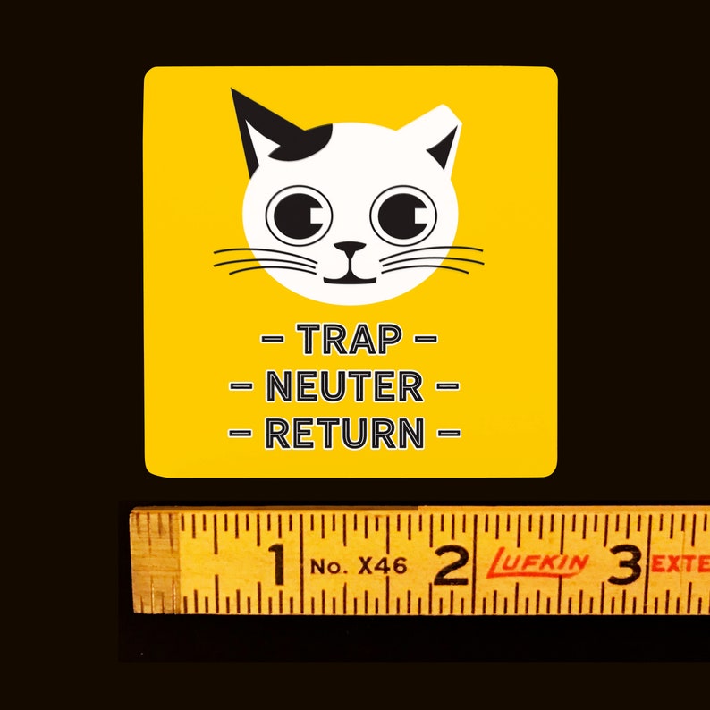 TNR Sticker Trap Neuter Return Sticker Large or small image 6