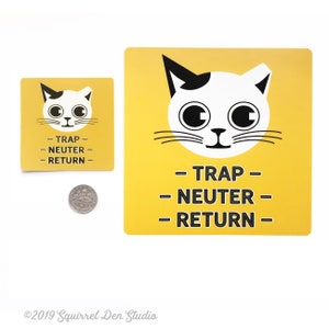 TNR Sticker Trap Neuter Return Sticker Large or small image 4