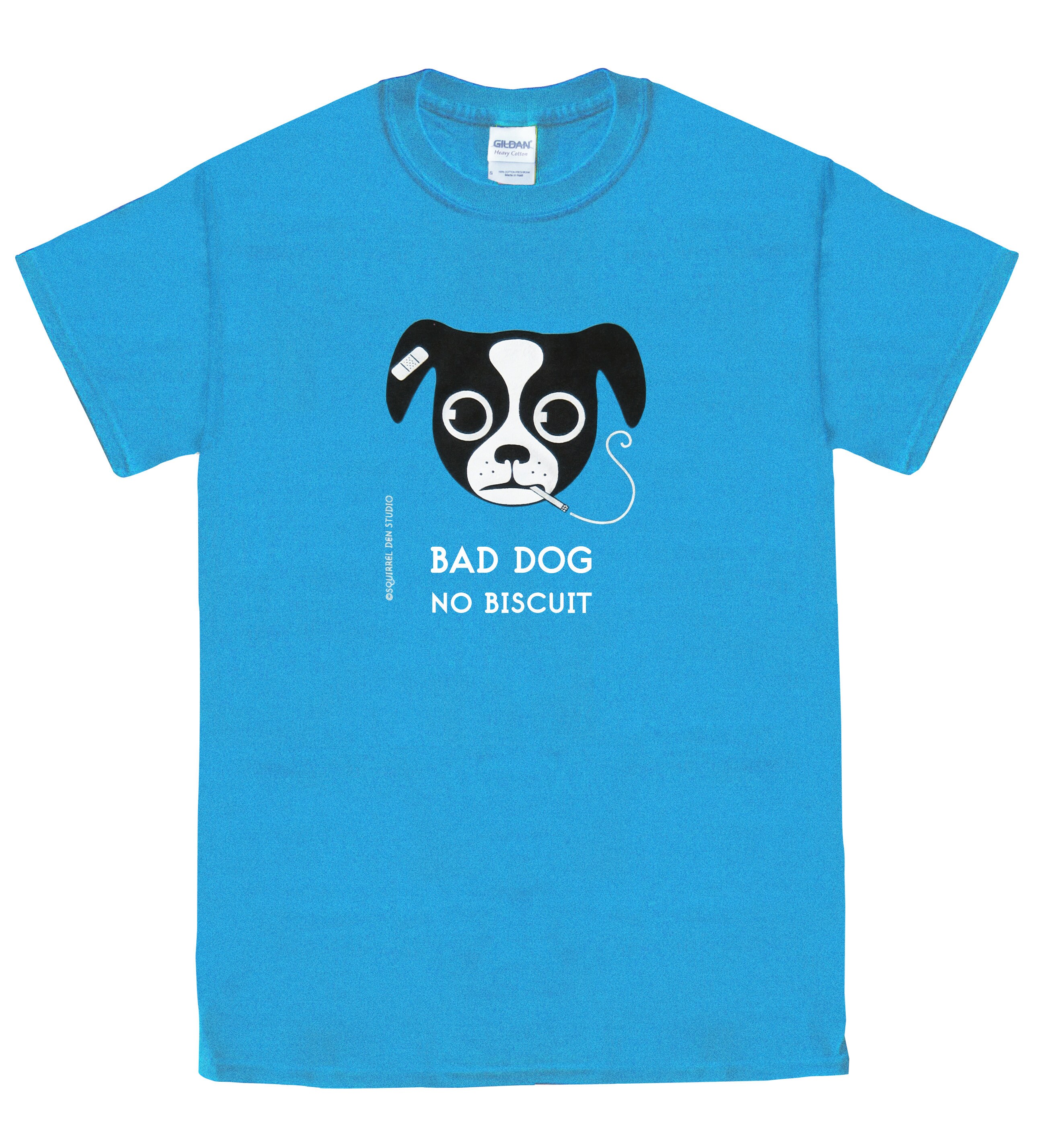 Dog Tee Shirt BAD DOG No Biscuit Blue Unisex T Shirt Etsy