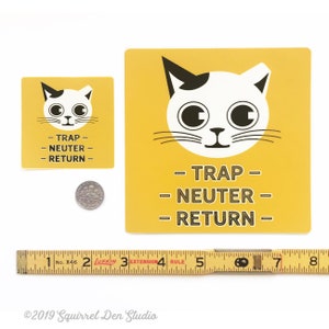 TNR Sticker Trap Neuter Return Sticker Large or small image 3