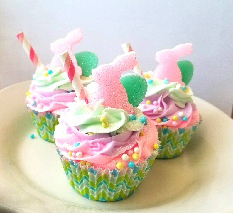 Bunny Burps Bath Bomb Easter Cupcake Bath Bomb Easter Basket Etsy