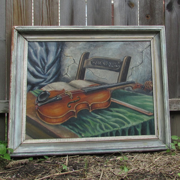 Violin Painting Etsy