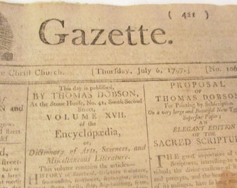Philadelphia Gazette Etsy