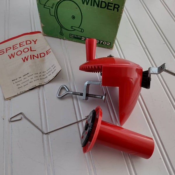 VINTAGE Speedy Wool Winder for Lee Wards, Yarn Winder , 27-02702, Made in Japan, Great Condition