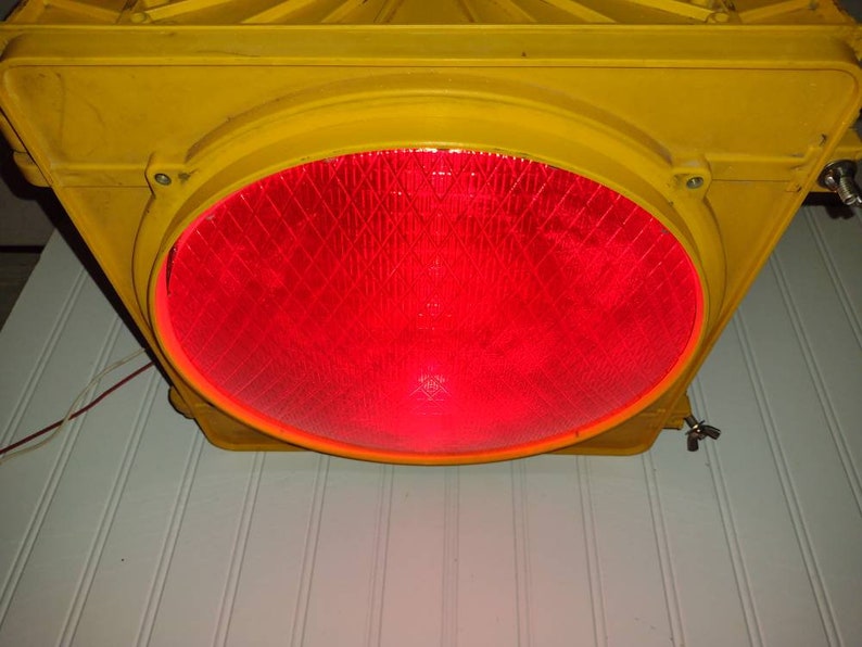 WORKING Red Traffic Signal. Traffic Light. Red Stop Light. Etsy